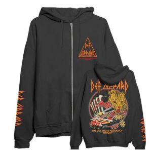kenny Def Leppard Merch Shop Live Las Vegas Zip Hoodie
