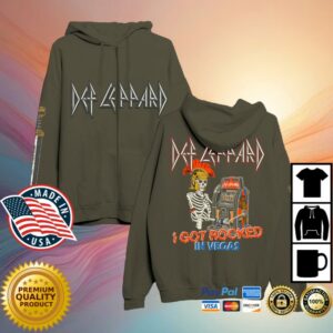kenny Def Leppard Merch Store I Got Rocked Zip Hoodiess