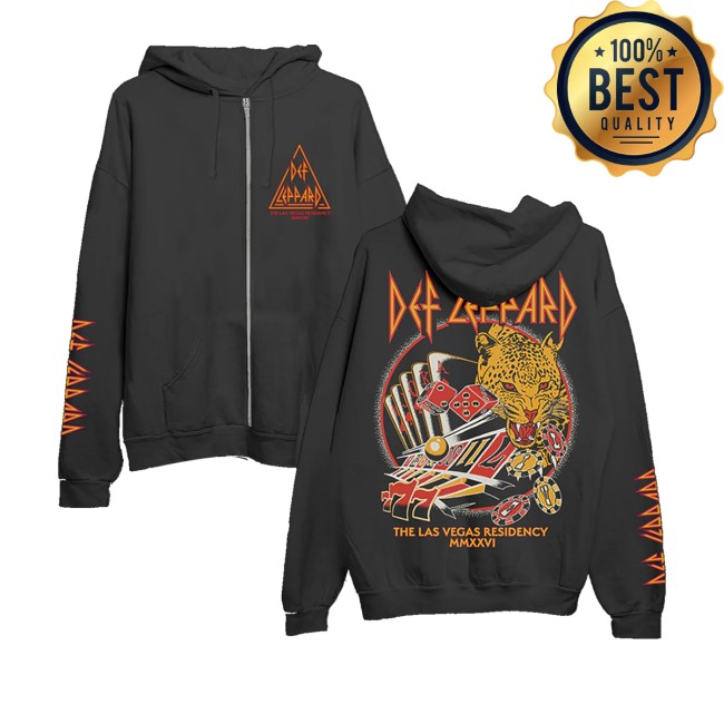kenny Def Leppard Merch Store Live Las Vegas Zip Hoodiess kenny Def Leppard Merch Store Live Las Vegas Zip Hoodiess