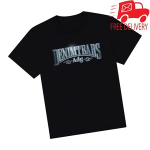 kenny Denim Tears Merch Store Adg Metal Tee Blacka