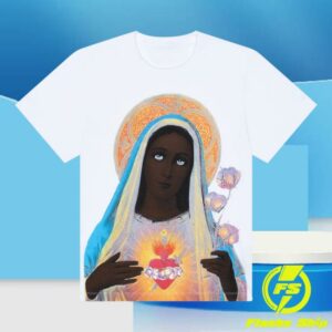 kenny Denim Tears Merch Store Black Madonna Tee White