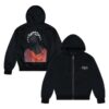 kenny Denim Tears Merch Store Crown Of Cotton Black Madonna Reversible Zip Hoodie Blackaa