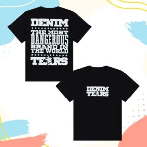 kenny Denim Tears Merch Store Most Dangerous Tee Blackaa
