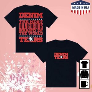 kenny Denim Tears Merch Store Most Dangerous Tee Navyaa