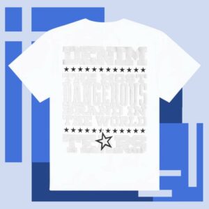 kenny Denim Tears Merch Store Most Dangerous Tee Whitea