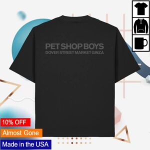 kenny Dover Street Market Merch Store Pet Shop Boys Tee 1 Blacka