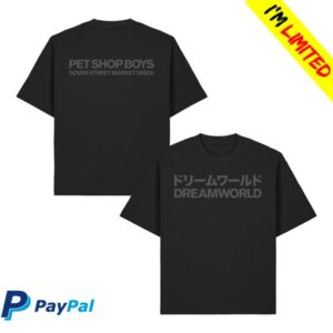 kenny Dover Street Market Merch Store Pet Shop Boys Tee 1 Blackaa