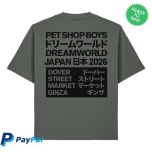kenny Dover Street Market Merch Store Pet Shop Boys Tee 2 Greya
