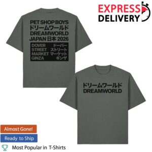 kenny Dover Street Market Merch Store Pet Shop Boys Tee 2 Greyaa