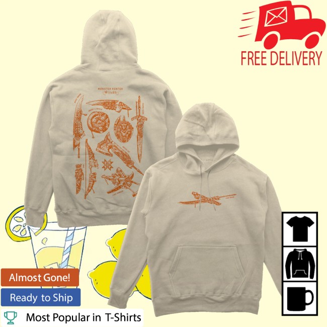Dyenamik Merch Store Monster Hunter Weapons Hoodie 5 Dyenamik Merch Store Monster Hunter Weapons Hoodie