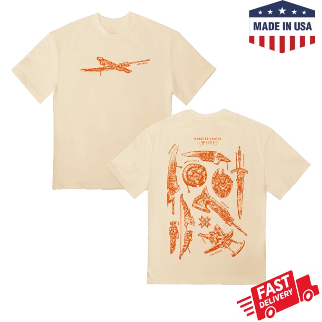 Dyenamik Merch Store Monster Hunter Weapons Shirt 5 Dyenamik Merch Store Monster Hunter Weapons Shirt