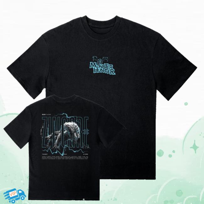 Dyenamik Store Merch Shop Monster Hunter Zinogre Tee 3 Dyenamik Store Merch Shop Monster Hunter Zinogre Tee
