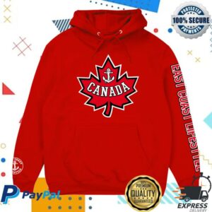 kenny East Coast Lifestyle Apparel Merch Shop Go Canada Red Hoodie