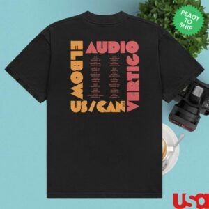 kenny Elbow Merch Store Audio Vertigo Usa Canada 2025 Tour Shirt Black