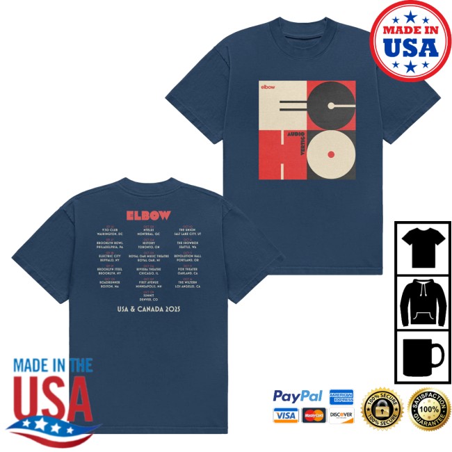 kenny Elbow Merch Store Audio Vertigo Usa Canada 2025 Tour Shirt Navy0 kenny Elbow Merch Store Audio Vertigo Usa Canada 2025 Tour Shirt Navy0