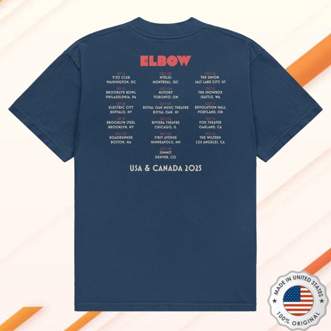 kenny Elbow Merch Store Audio Vertigo Usa Canada 2025 Tour Shirt Navy1 kenny Elbow Merch Store Audio Vertigo Usa Canada 2025 Tour Shirt Navy1
