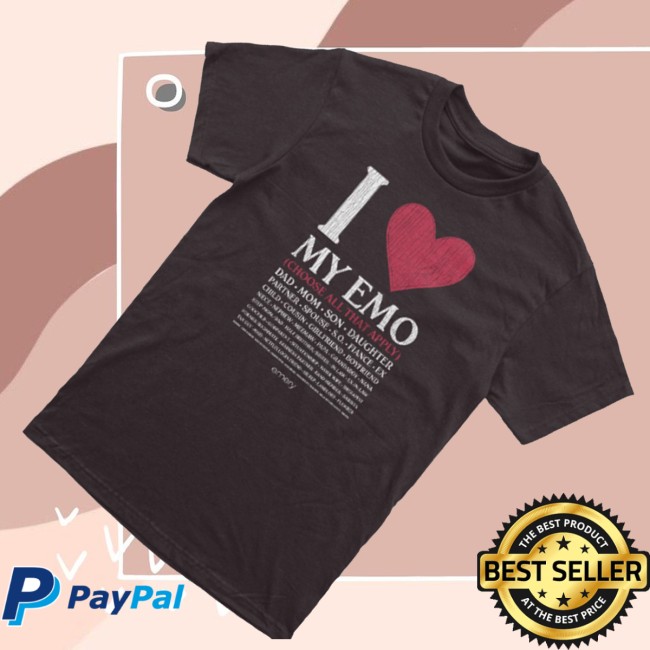 Emery Merch Store I Love My Emo Shirt 4 Emery Merch Store I Love My Emo Shirt