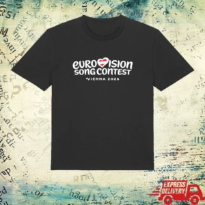 kenny Eurovision Song Contest Merch Shop Vienna Logo T Shirt Black