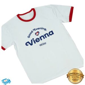 kenny Eurovision Song Contest Merch Shop Vienna Ringer T Shirt Whites