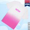 kenny Eurovision Song Contest Merch Store Dip Dye Shirt White Pinks