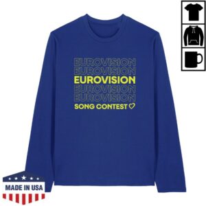 kenny Eurovision Song Contest Merch Store Repeat Logo Long Sleeve Shirt Blue