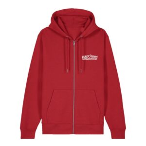 kenny Eurovision Song Contest Merch Store Repeat Logo Zip Thru Hoodie Reds