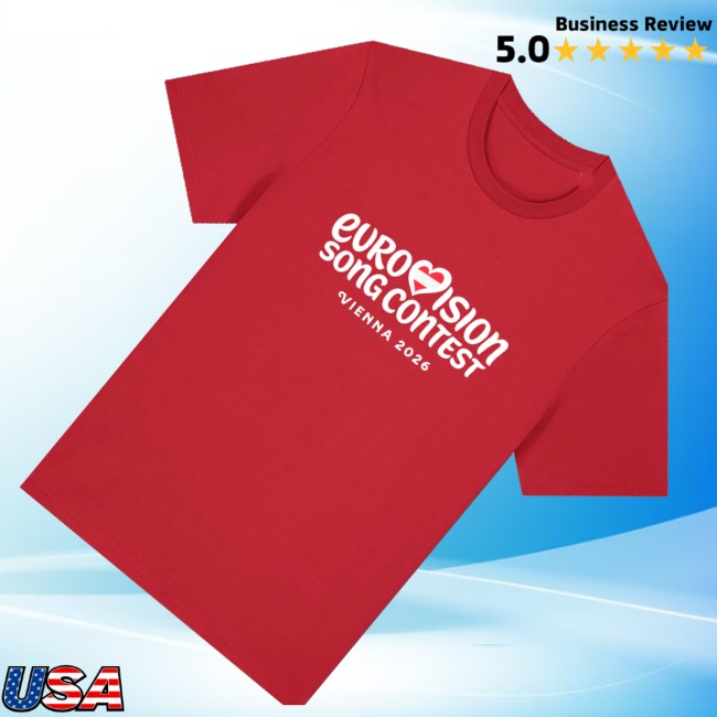 kenny Eurovision Song Contest Merch Store Vienna Logo Shirt Reds kenny Eurovision Song Contest Merch Store Vienna Logo Shirt Reds