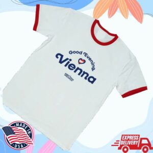 kenny Eurovision Song Contest Merch Store Vienna Ringer Shirt Whites