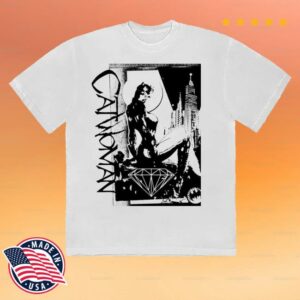 kenny Eyesore Merch Catwoman Skyline White T Shirt