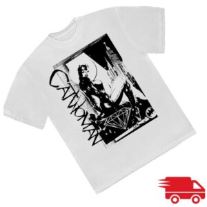 kenny Eyesore Merch Catwoman Skyline White T Shirts