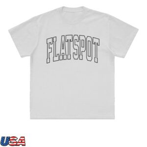 kenny Flatspot Records Merch Store Flatspot Records Outline Shirt Whites