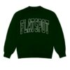 kenny Flatspot Records Merch Store Flatspot Records Outline Sweatshirt Forest Green