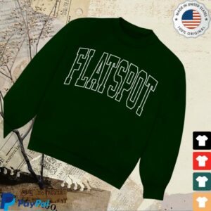 kenny Flatspot Records Merch Store Flatspot Records Outline Sweatshirt Forest Greens