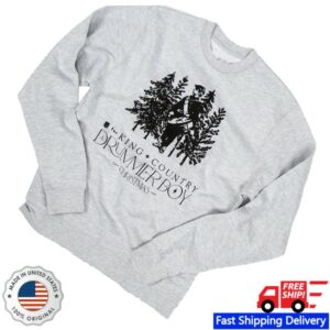 kenny For King Country Merch Store A Drummer Boy Crewneck Greys