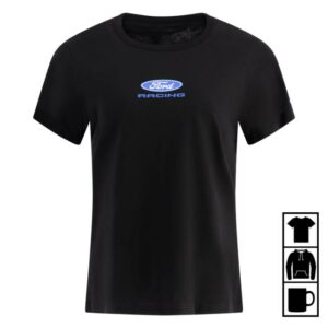 kenny Ford Racing Merch Store Ford Racing Logo Womens Short Sleeve T Shirt