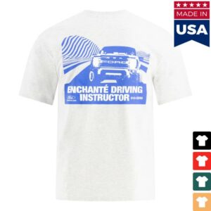 kenny Ford Racing Merch Store Ford Racing X Enchanté Mens Driving Instructor Graphic T Shirta
