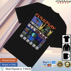kenny Foulplay Store Merch Cyber Attack Shirt Blacks