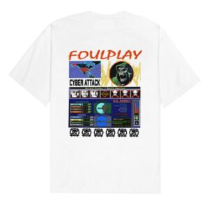 kenny Foulplay Store Merch Cyber Attack Shirt White
