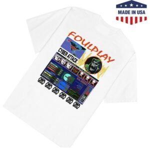 kenny Foulplay Store Merch Cyber Attack Shirt Whites