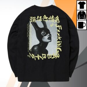 kenny Fr2 Tokyo Merch Store Rabbit Woman Long Sleeve Shirt Blacks