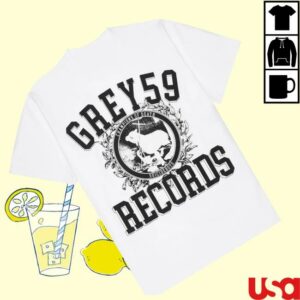 kenny G59 Records Store Merch Shop G59 Champion Of Death T Shirt Whites