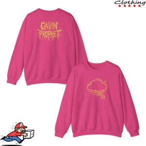 kenny Gavin Prophet Merch Store Yellow Crash Cloud Crewneckaa