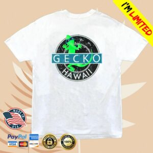 Gecko Hawaii Merch Vinyl Future Shock White Tee