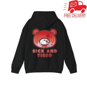 kenny Gloomy Bear Store Merch Sick And Tired Gloomy Bear Pullover Hoodies