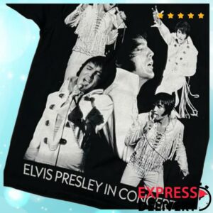 kenny Graceland Store Merch Shop Elvis Presley In Concert Collage T Shirtr kenny Graceland Store Merch Shop Elvis Presley In Concert Collage T Shirtr