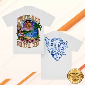 Grateful Dead Merch Puerto Rico United States Of Dead T-Shirt