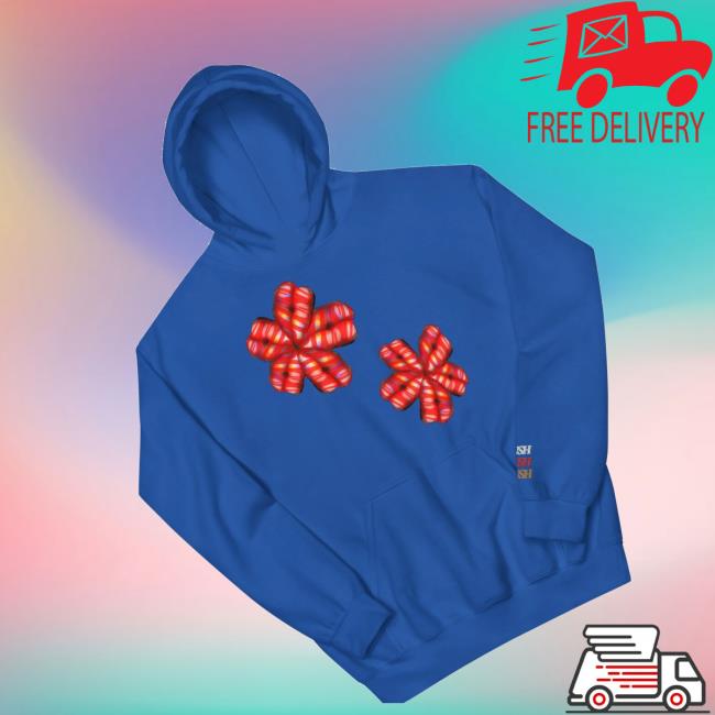Groovyie Store Merch Shop Plush Red Flowers Hoodie 3 Groovyie Store Merch Shop Plush Red Flowers
