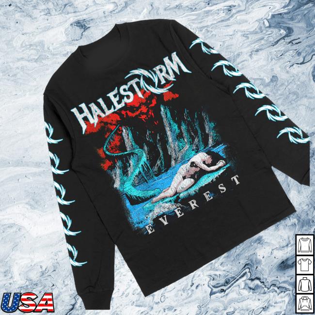 Halestorm Merch Shop Store Distressed Everest Long Sleeve (Black) 5 Halestorm Merch Shop Store Distressed Everest Long Sleeve (Black)
