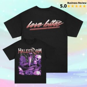 Halestorm Merch Shop Store Love Bites T-Shirt Black