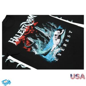 Halestorm Rocks Merch Distressed Everest Long Sleeve Black
